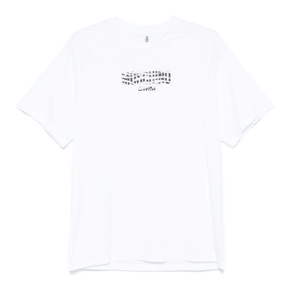 Moschino Hombre Blanco Camisetas, Talla: S