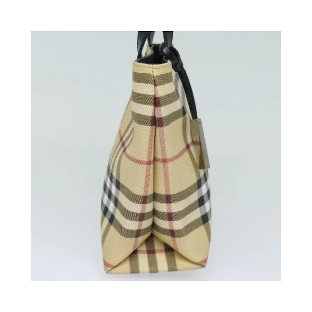 Burberry Vintage Pre-owned Fabric handbags Beige Dames