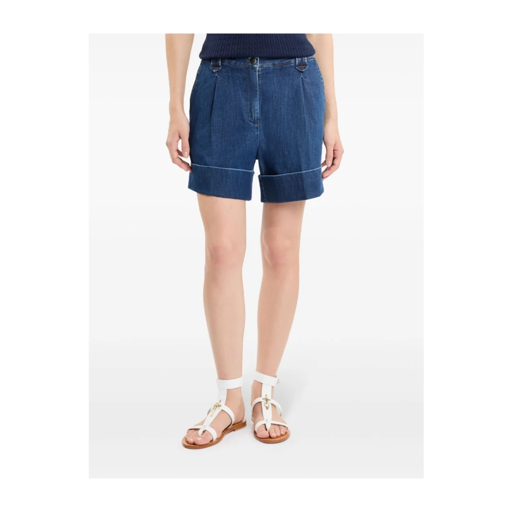 Fay Blauwe Shorts Damesmode Blue Dames