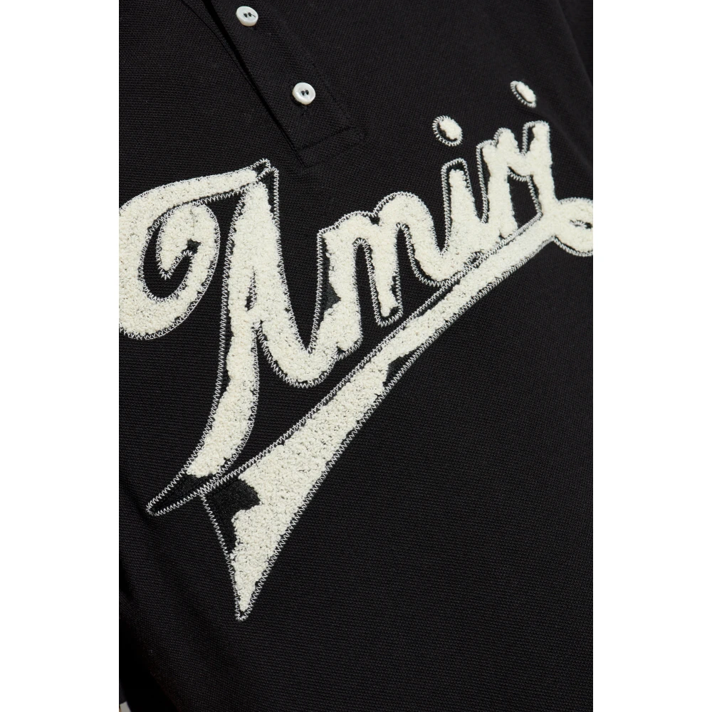 Amiri Polo met logo Black Heren