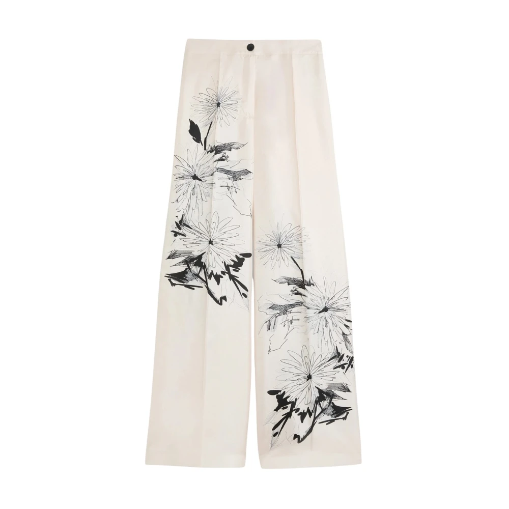 Momoni Women's Multicolor Wide Trousers, M, Misaki Trousers