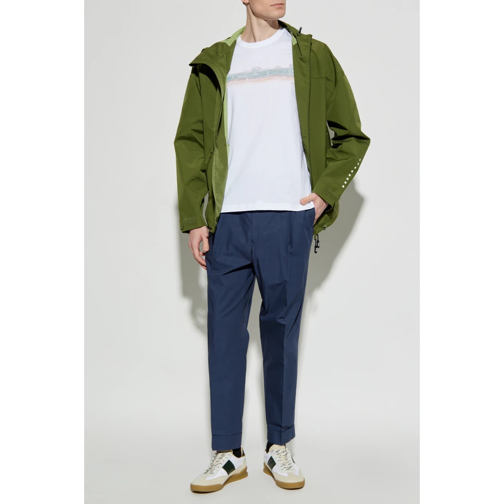 PS By Paul Smith Bedrukt T-shirt White Heren