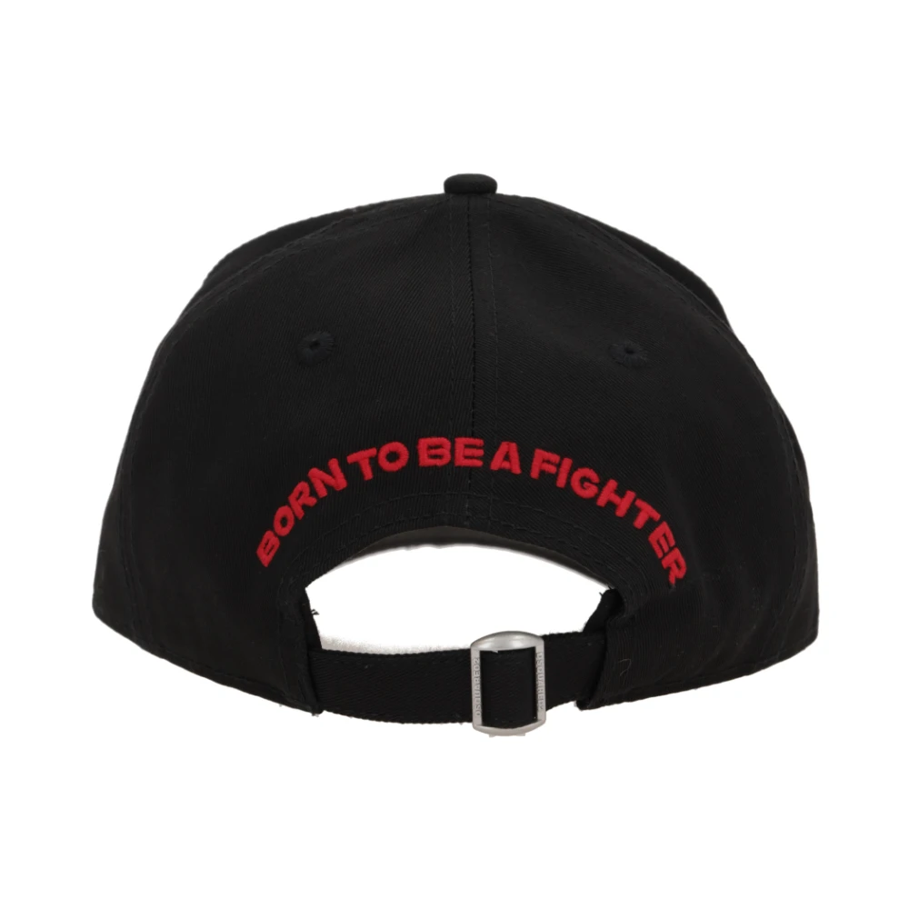 Dsquared2 Worstelen Patch Baseball Cap Zwart Black Heren