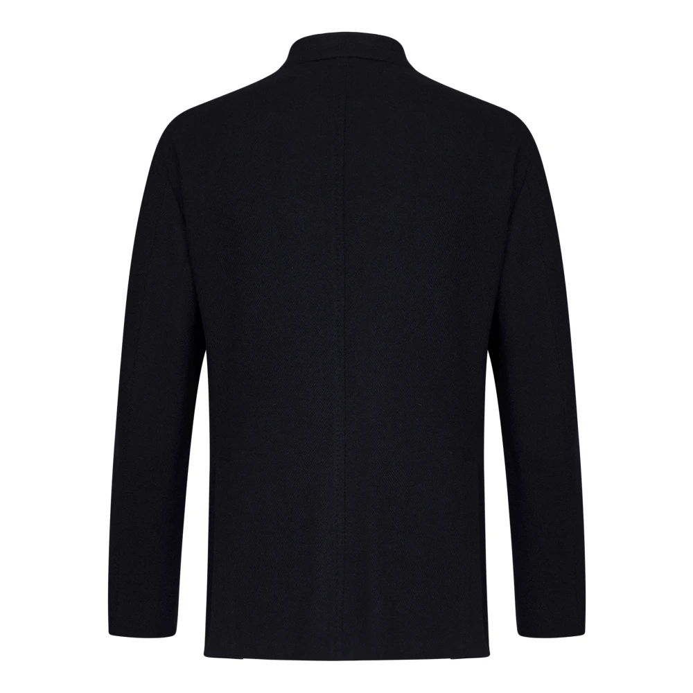 Boglioli Blauwe Wol Kasjmier Jas Blue Heren