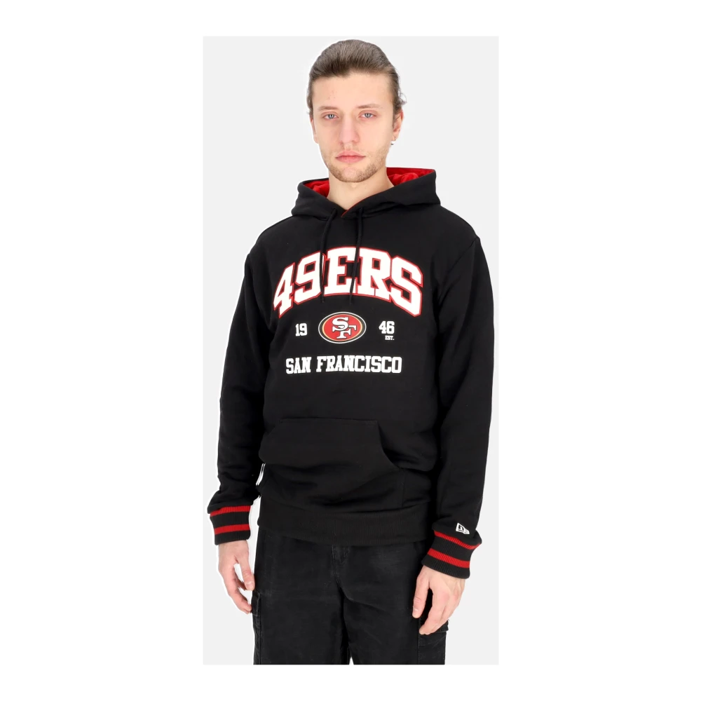new era San Francisco 49ers Oversized Hoodie Zwart Rood Black Heren