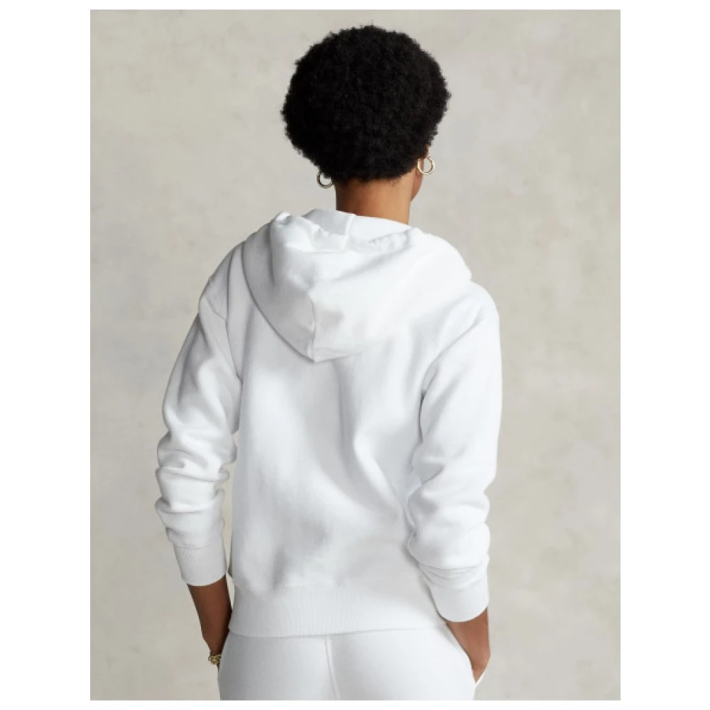 Polo Ralph Lauren Capuchontrui met rits White Dames