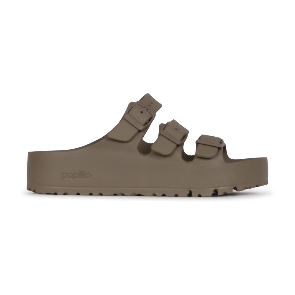 Birkenstock Women's Brown Sliders, 7 Uk, Florida Flex Platform Eva