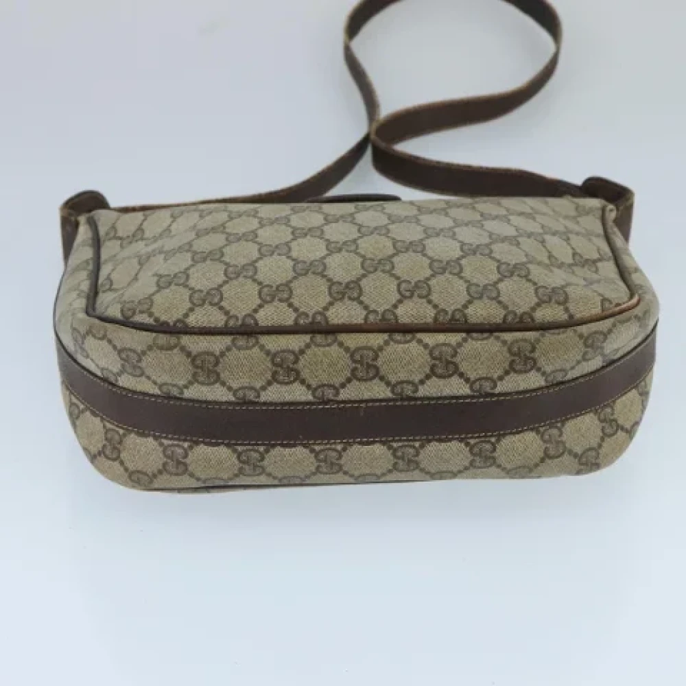 Gucci Vintage Pre-owned Canvas shoulder-bags Beige Dames