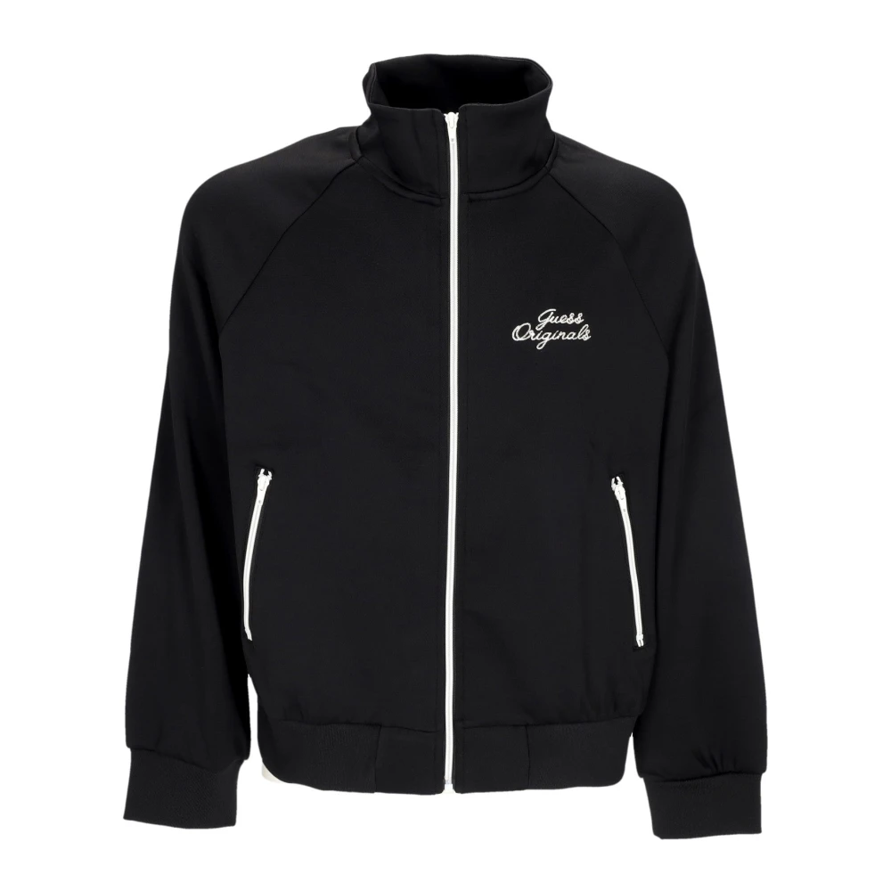 Guess Tricot Track Jacket met ritssluiting Black Heren
