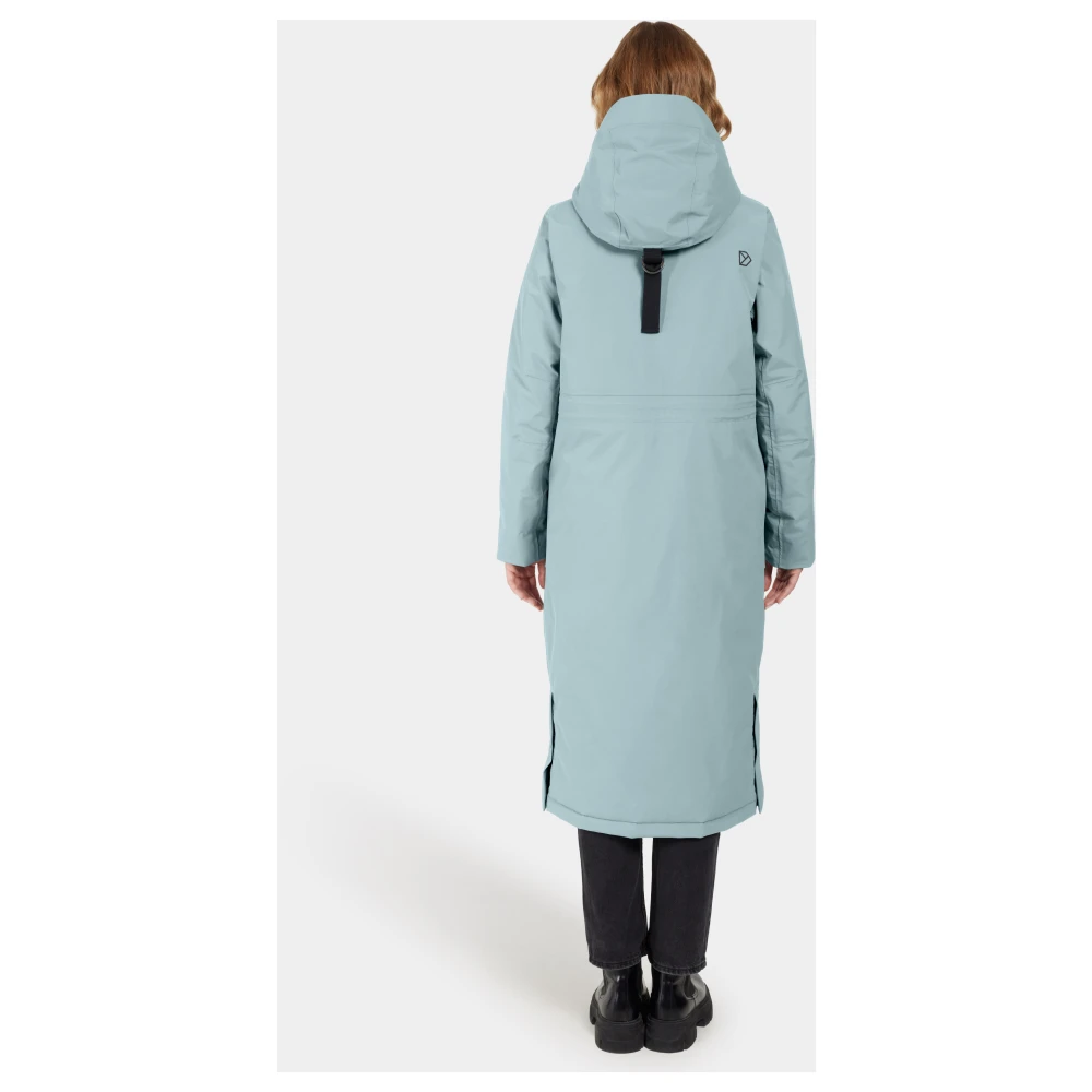 Didriksons Sportieve Parka met Functionele Details Blue Dames