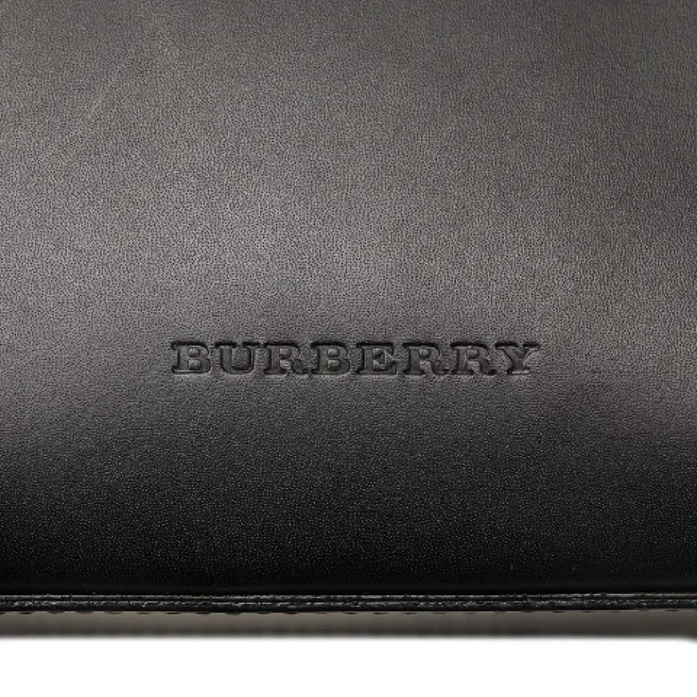 Burberry Vintage Pre-owned Leather handbags Black Dames
