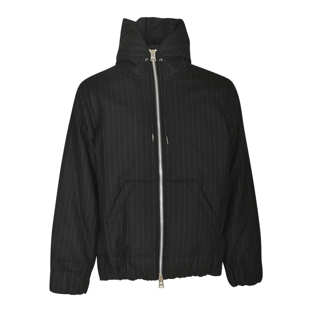 Sacai Zwarte Jassen voor Mannen Black Heren