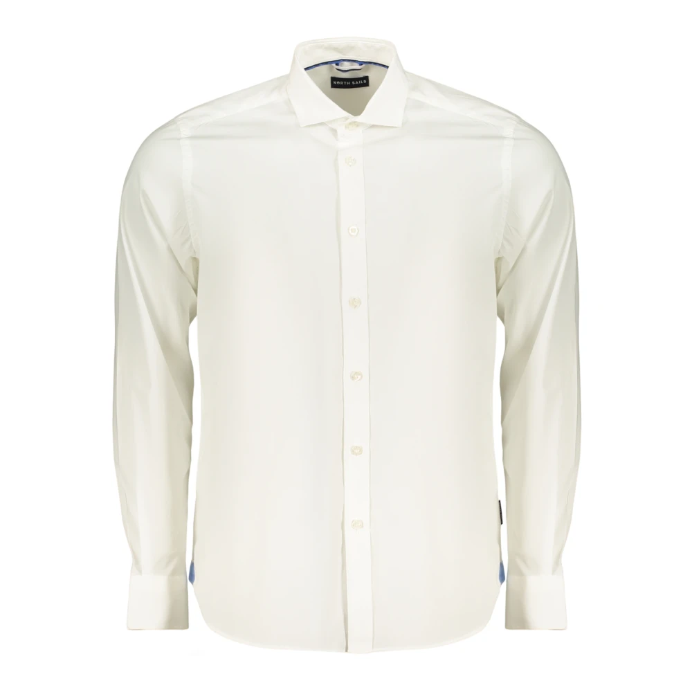 North Sails , Casual Shirts, Male, White, L, Italian Collar Shirt
