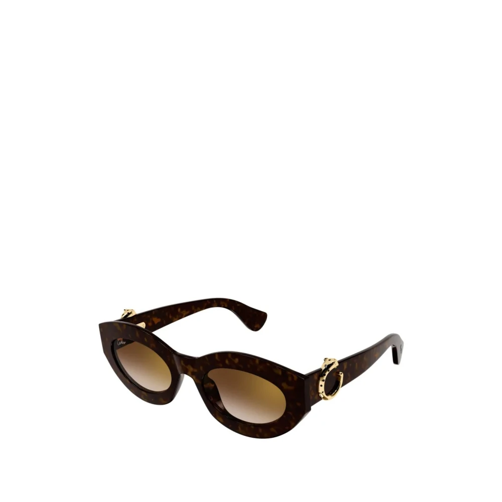 Cartier Women's Brown Sunglasses, 53 Mm, Cat Eye Sunglasses
