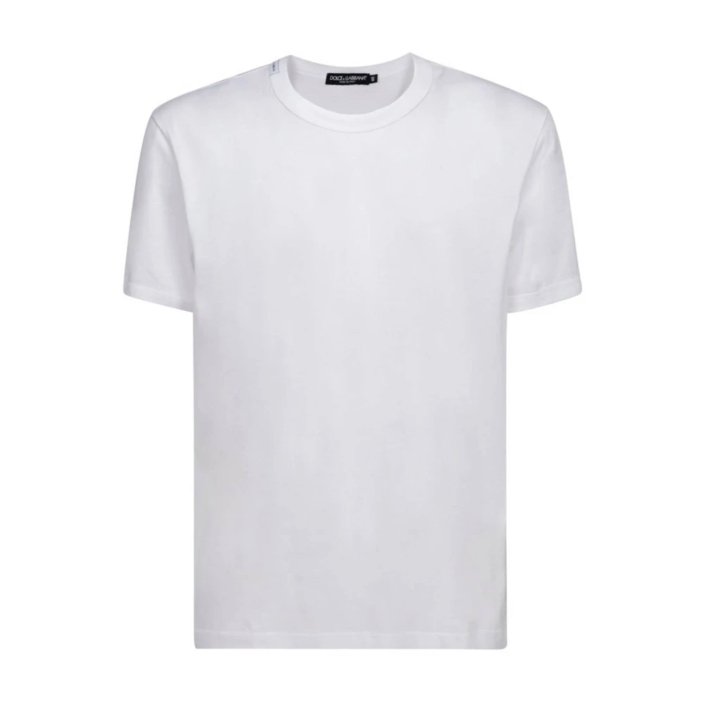 Dolce & Gabbana Casual Katoenen T-Shirt in Zwart White Heren