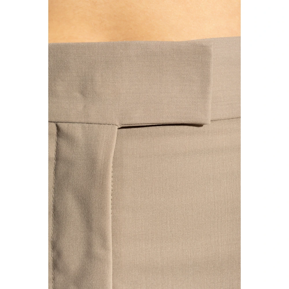 Salvatore Ferragamo Wollen broek Beige Dames