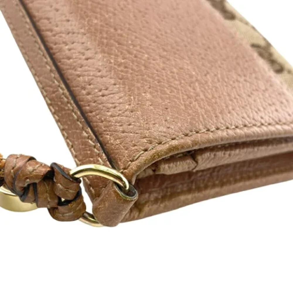 Gucci Vintage Pre-owned Canvas wallets Beige Dames