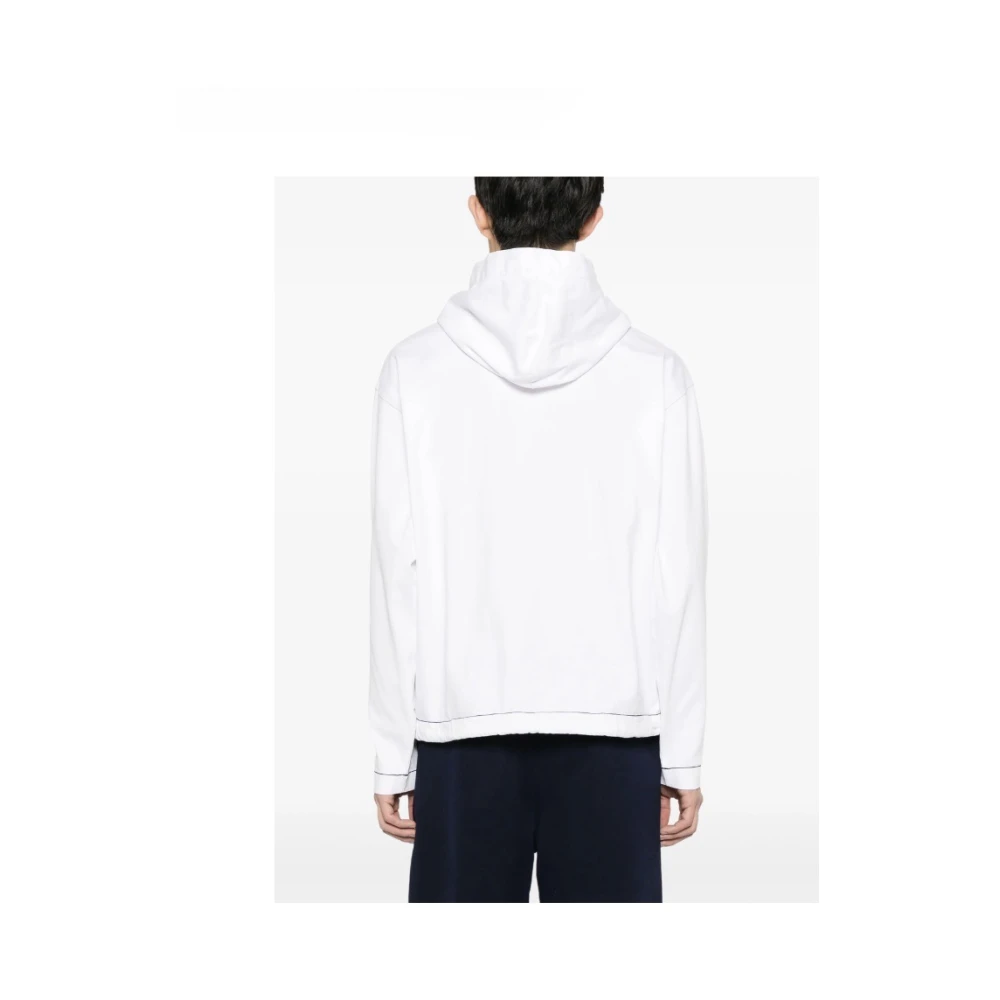 Stone Island Marina 'Old' Behandeling Hoodie Wit White Heren