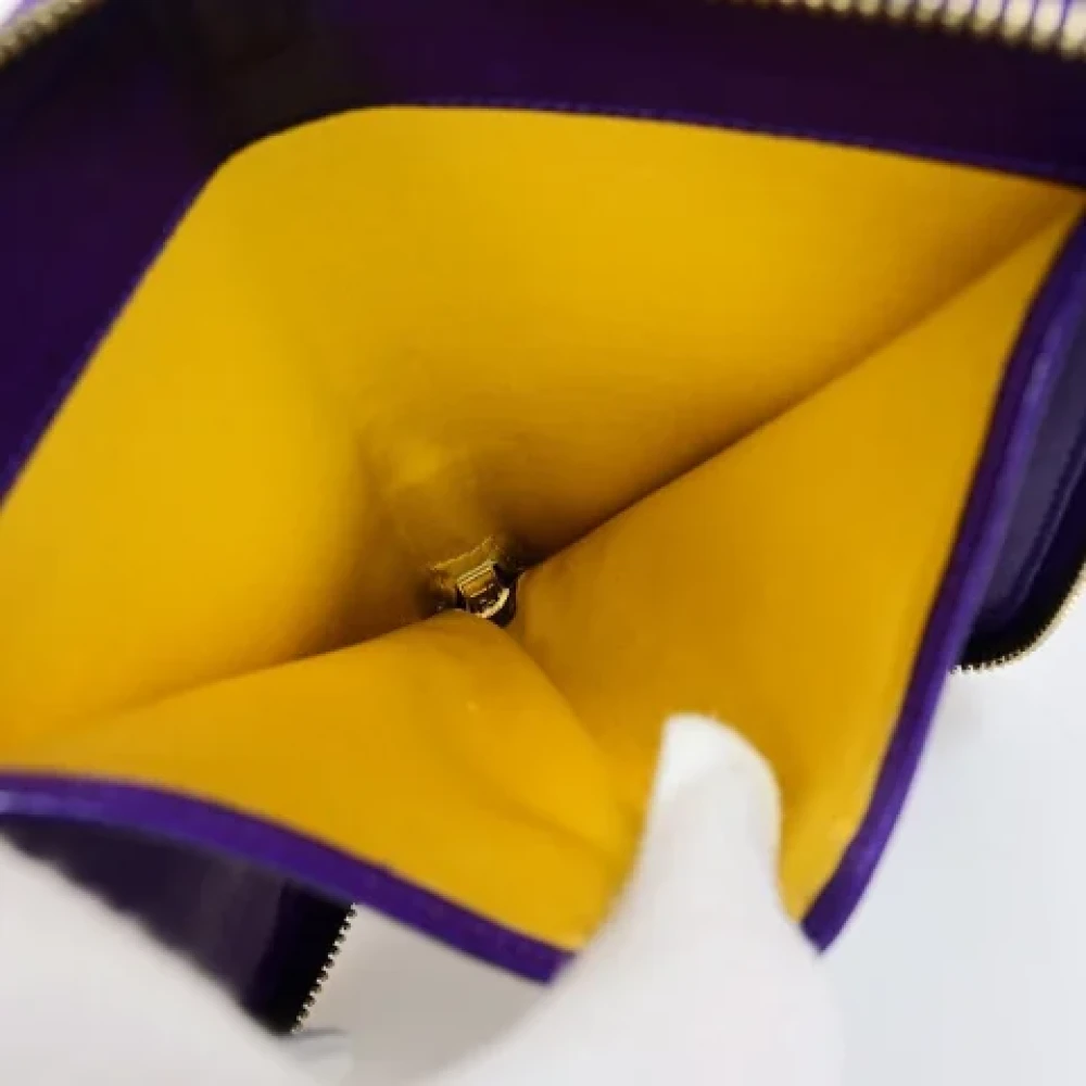 Fendi Vintage Pre-owned Suede wallets Purple Dames