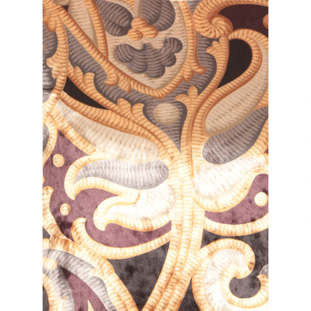 ETRO Multicolor Chenille Sweater met All-Over Print Multicolor Dames