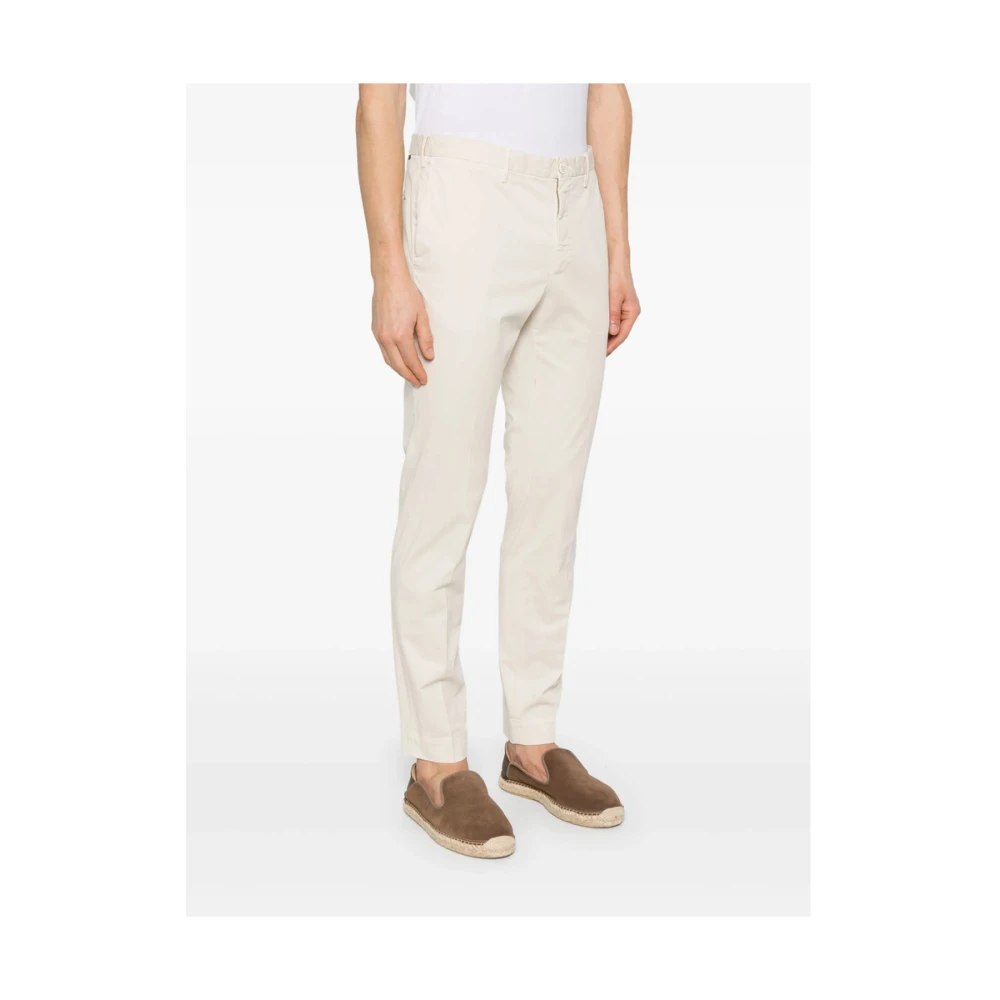 Incotex Beige Broek met Verborgen Rits Beige Heren