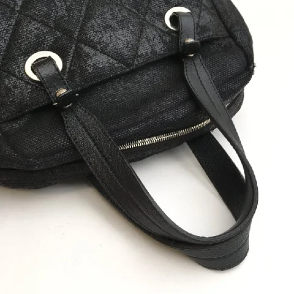Chanel Vintage Pre-owned Fabric handbags Black Dames