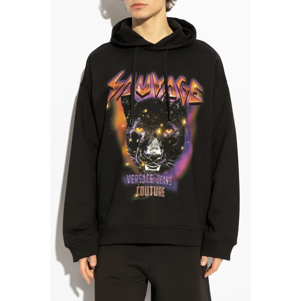 Versace Jeans Couture Gedrukte sweatshirt Black Heren
