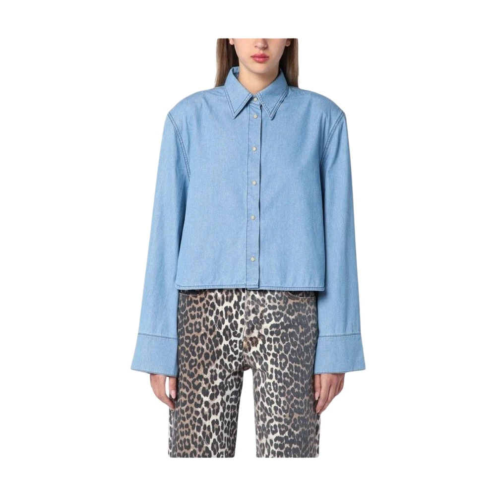 Halfboy Women's Blue Denim Shirt