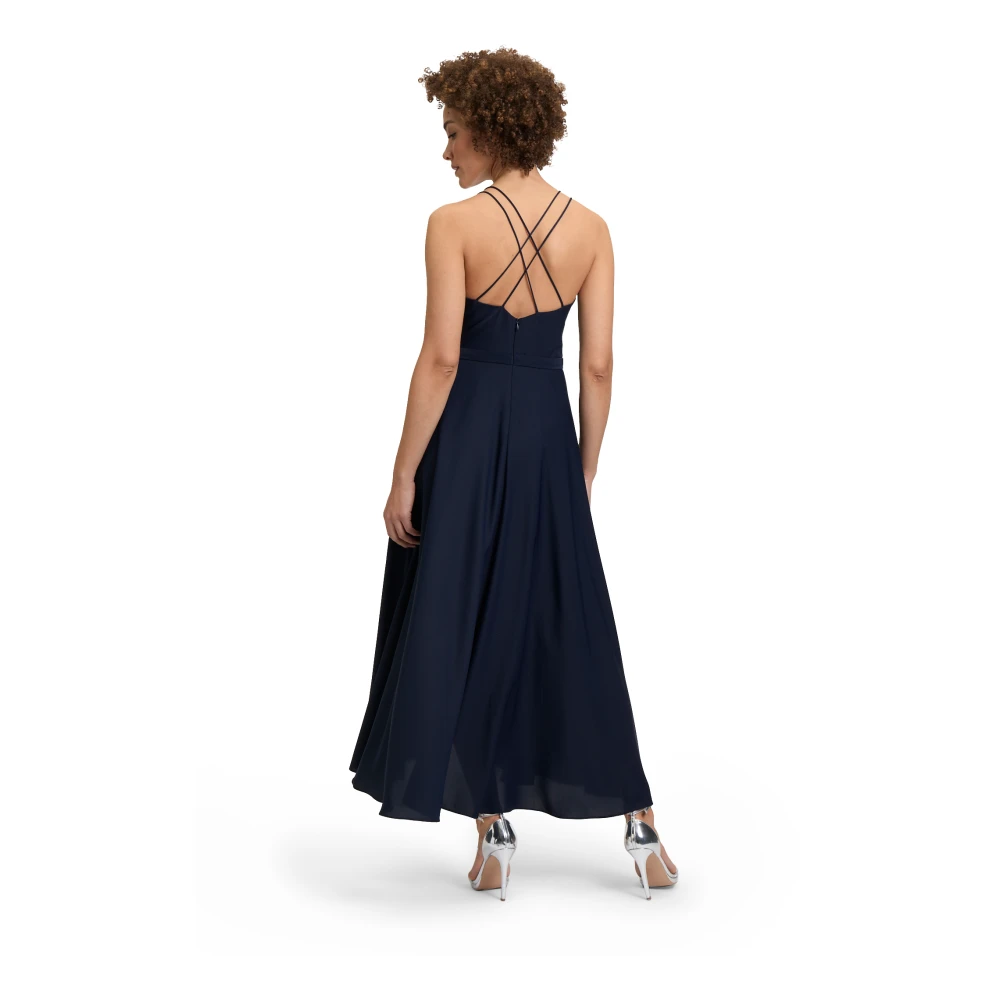 Vera Mont Elegante Ruches Avondjurk Blue Dames