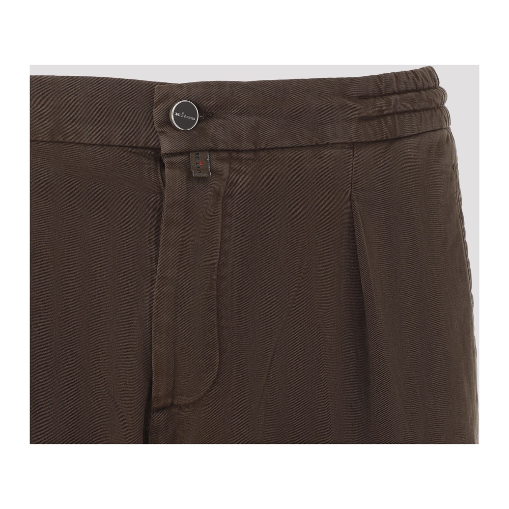 Kiton Castagna Casual Broek Brown Heren