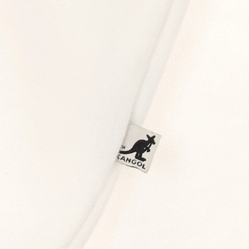 Kangol Off White Black Hoodie Lange Mouw Beige Heren