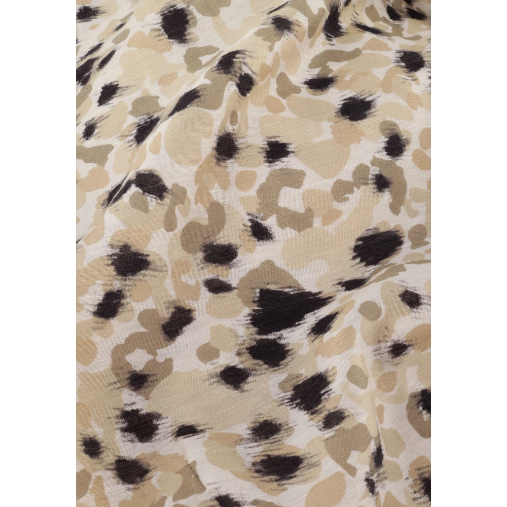 Second Female Beige Wrap Jurk Gaura Midi Stijl Second Dames Multicolor Dames