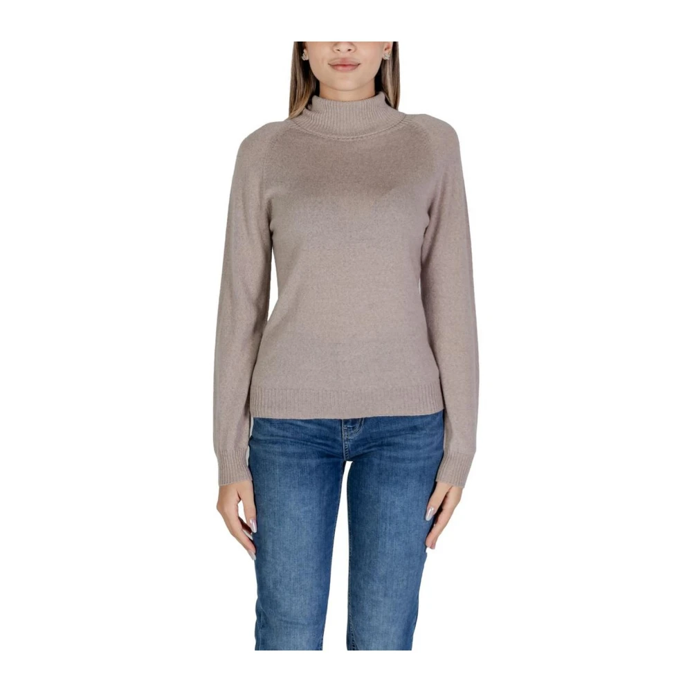 Sandro Ferrone Grijze Merino Gebreide Kleding Herfst Winter Collectie Gray Dames