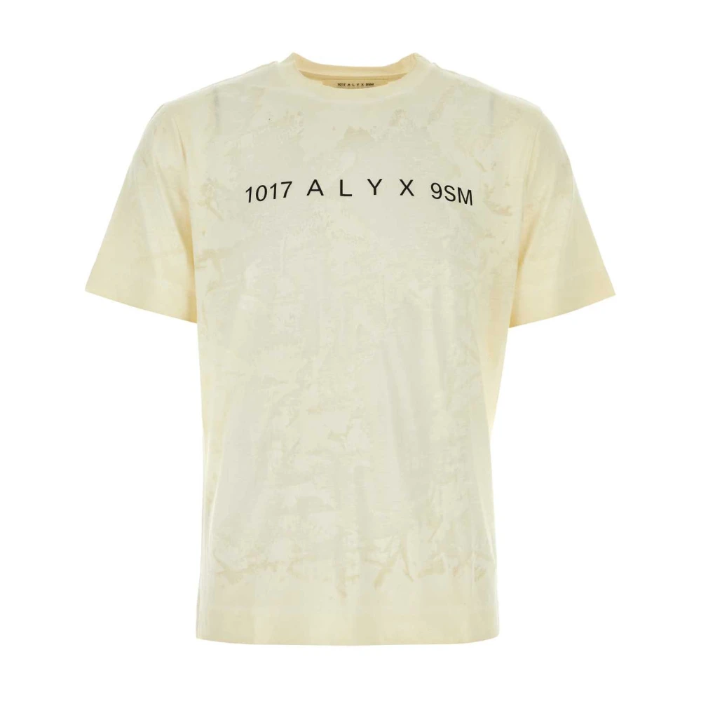 1017 Alyx 9SM Crème Katoenen T-shirt Yellow Heren