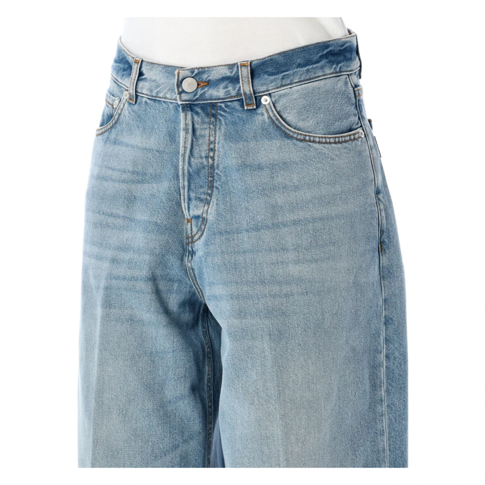 Haikure Bethany Wide Leg Jeans Blue Dames