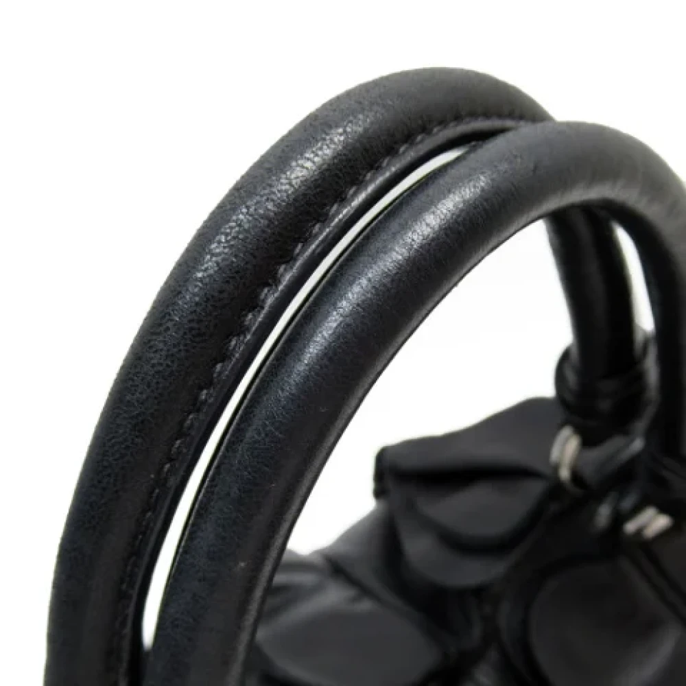 Prada Vintage Pre-owned Leather prada-bags Black Dames