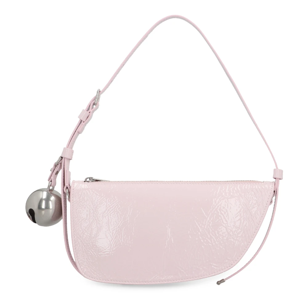 Burberry Women's Pink Shoulder Bags, One Size, Shield Sling Leather Shoulder Bag