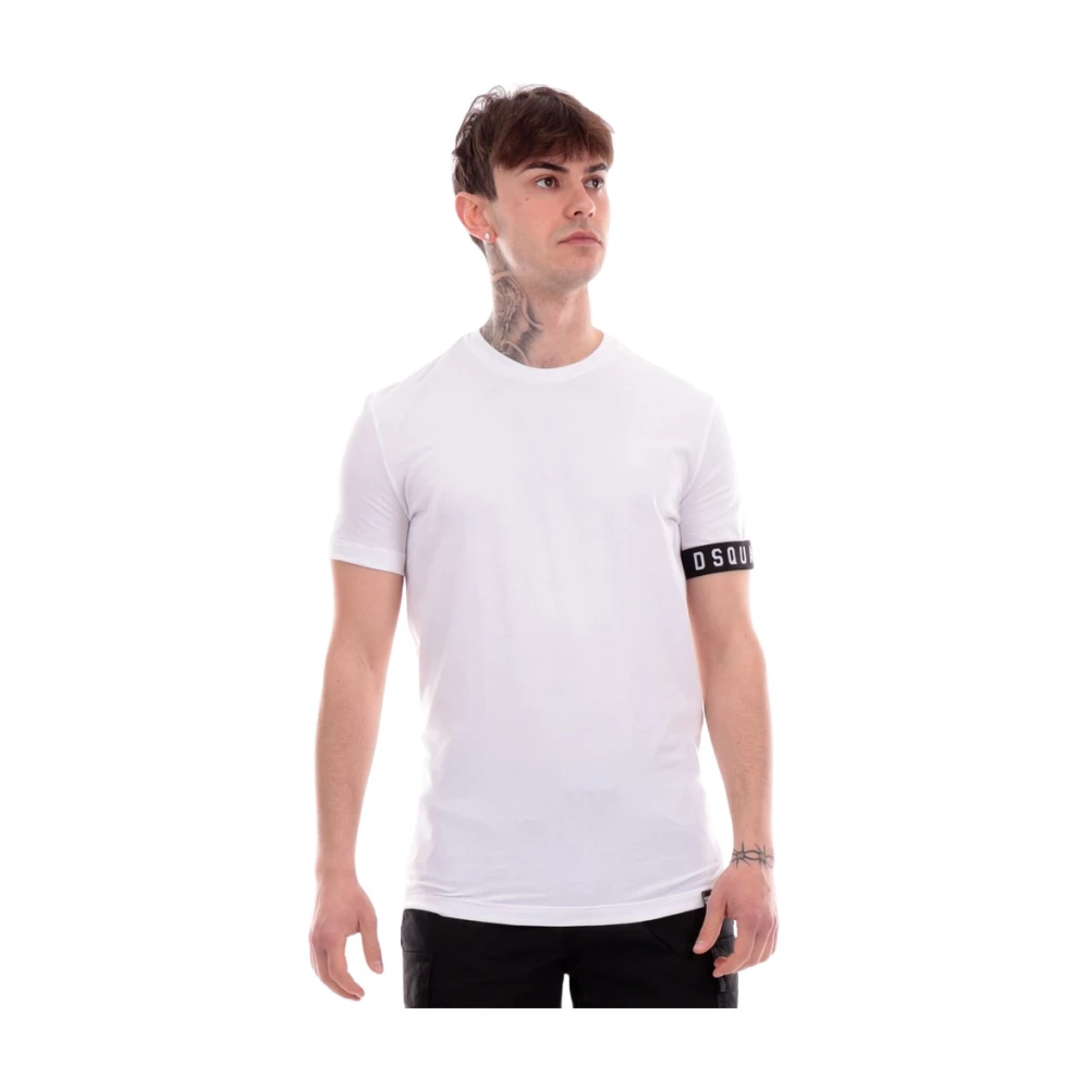 Dsquared2 Iconische Banda Korte Mouw T-shirt White Heren