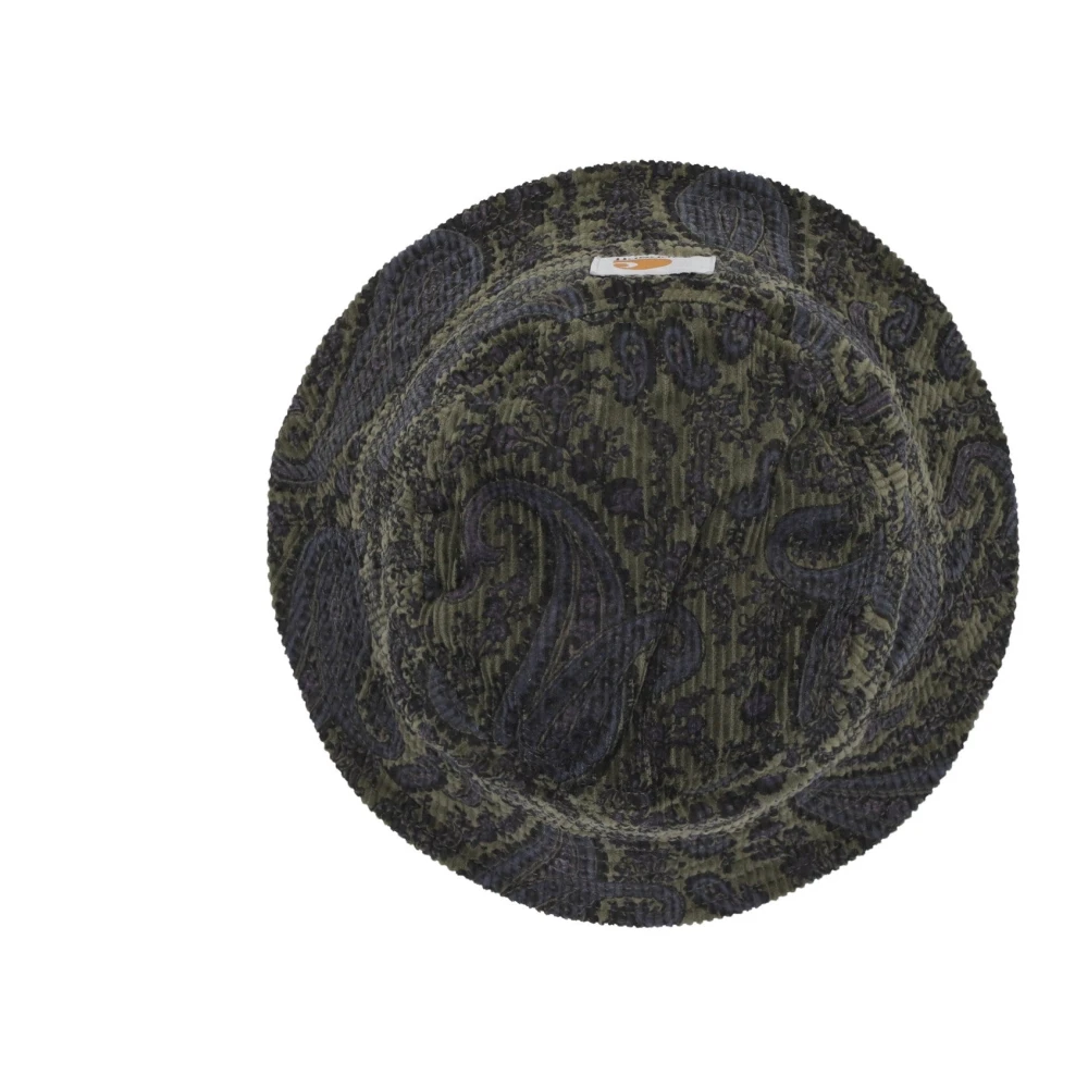 Carhartt WIP Paisley Print Bucket Hat Green Heren