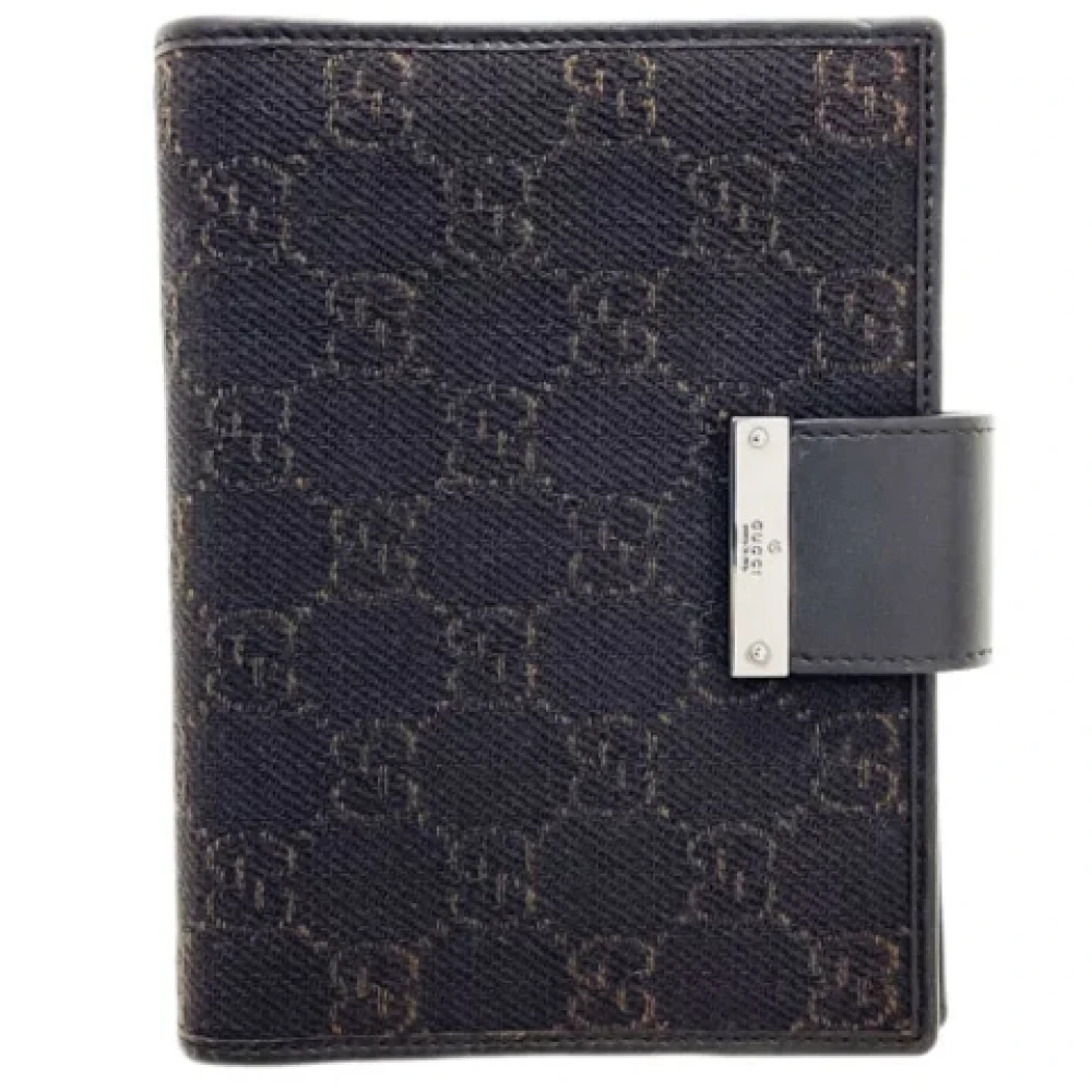 Gucci Vintage Pre-owned Canvas home-office Blue Dames