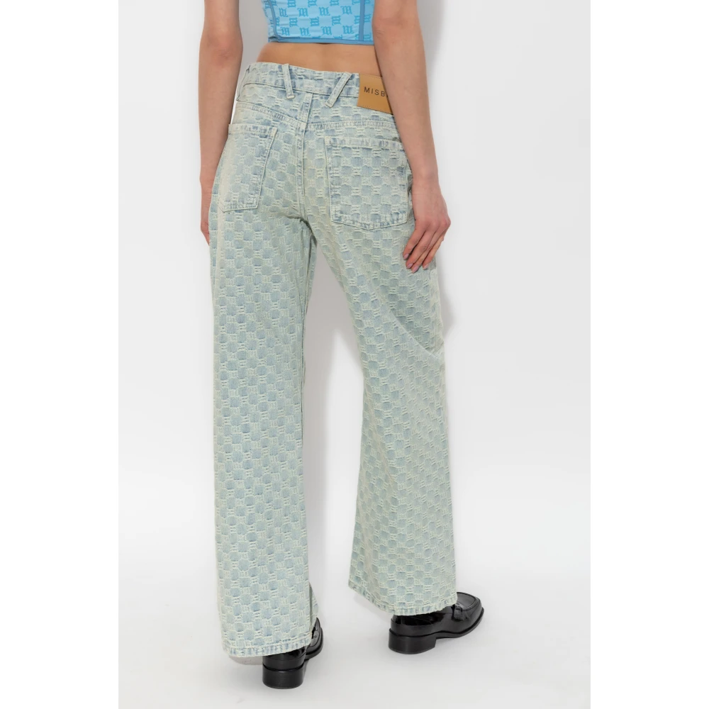 Misbhv Jeans met monogram Blue Dames