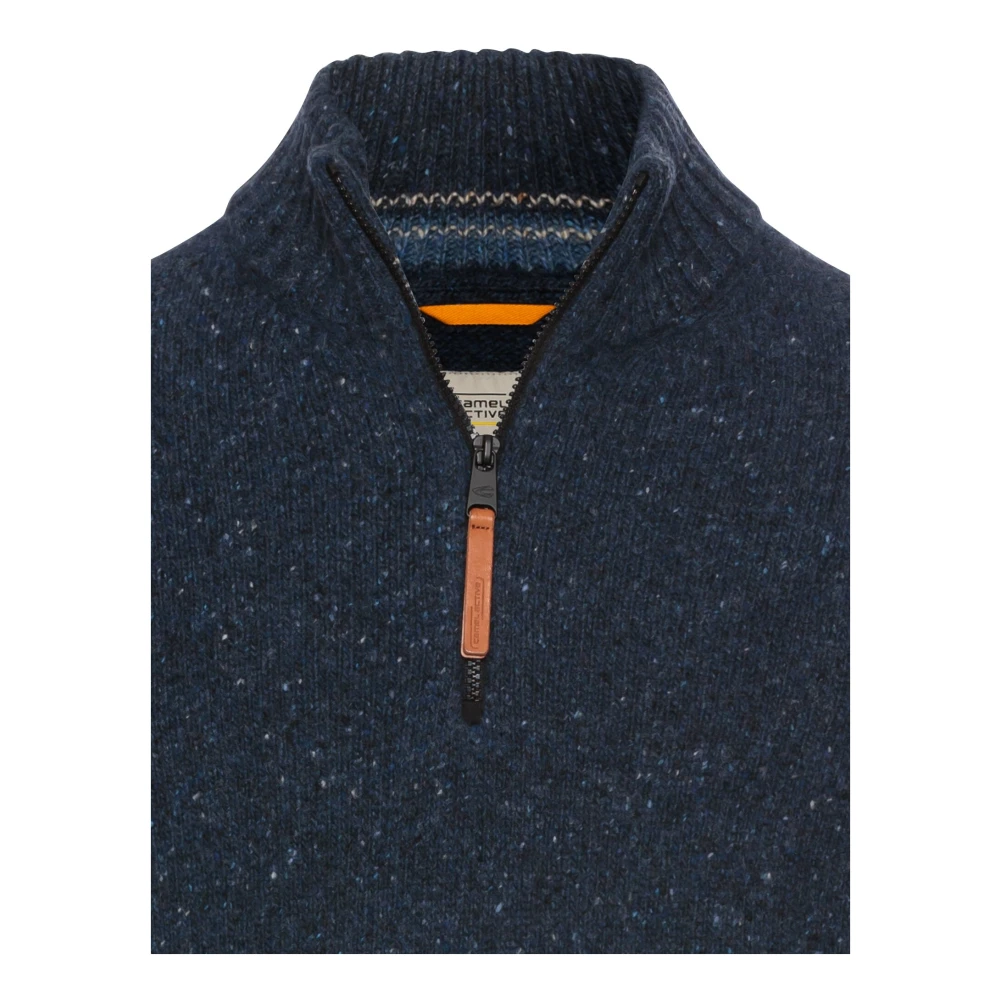 camel active Katoenmix Trui Blue Heren