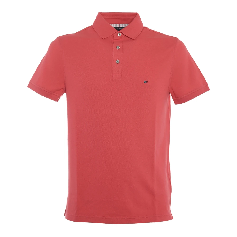 Tommy Hilfiger Polo essential fragola Red Heren