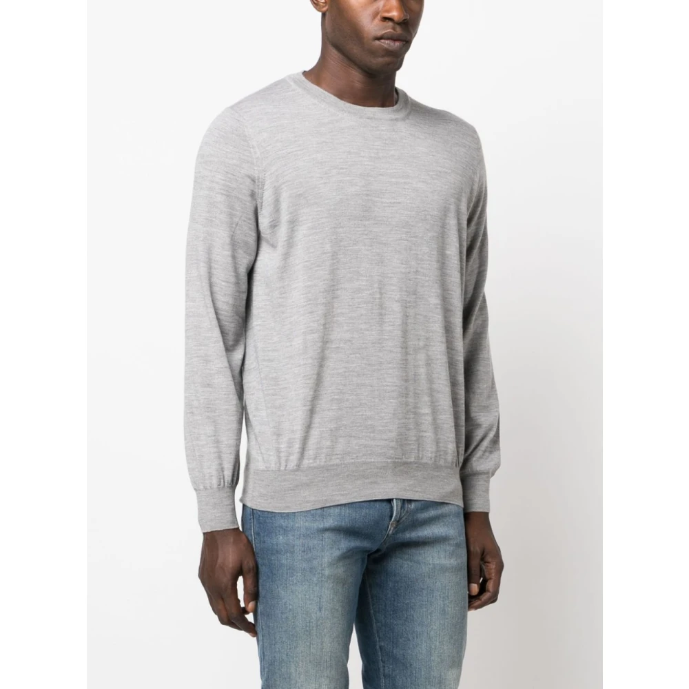 BRUNELLO CUCINELLI M L Truien Girocollo Gray Heren