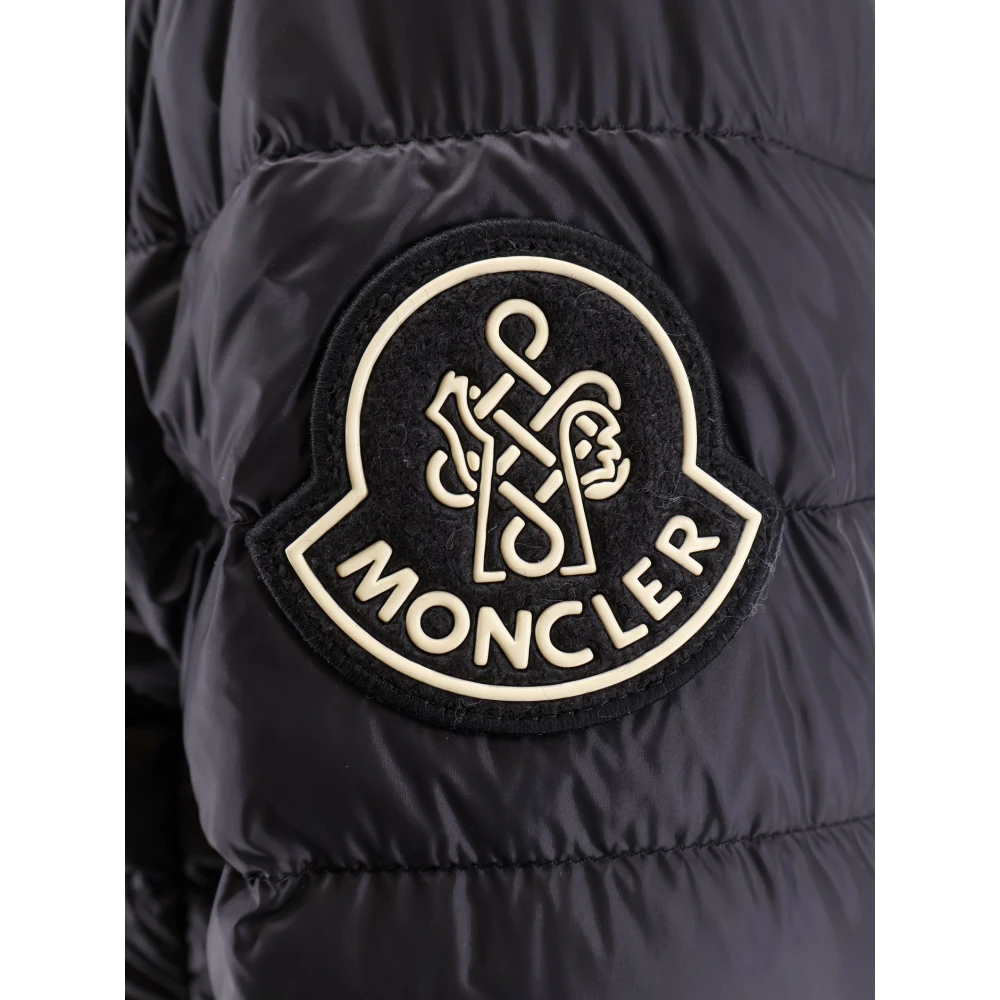 Moncler Hoodie met iconisch logopatch Black Dames