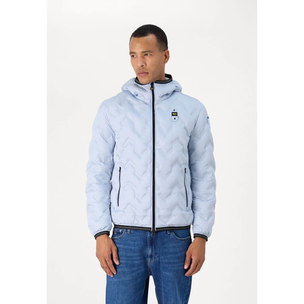 Blauer Heren Hooded Puffer Jas Gray Heren