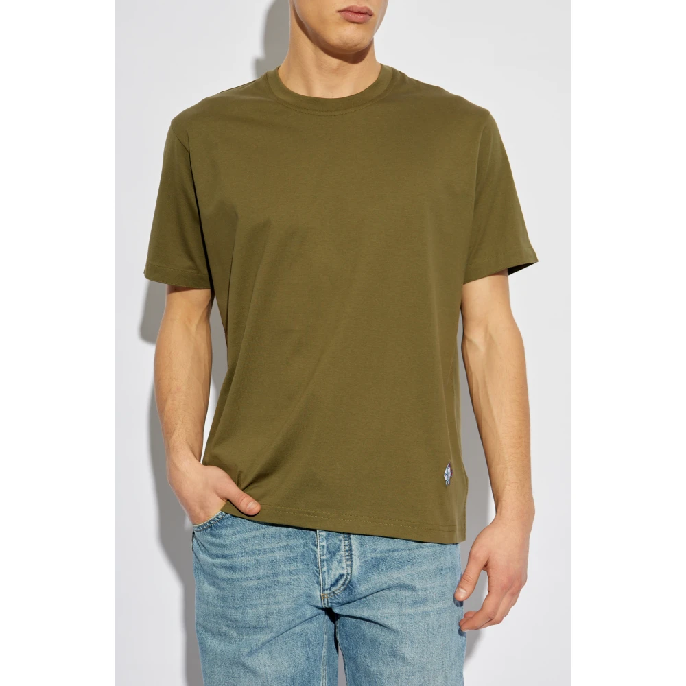 Bottega Veneta Crew Neck T-Shirt Green Heren