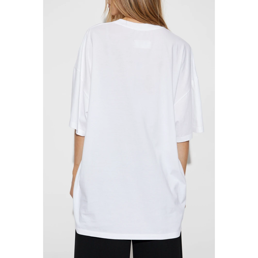 MM6 Maison Margiela Oversized T-shirt met print White Dames