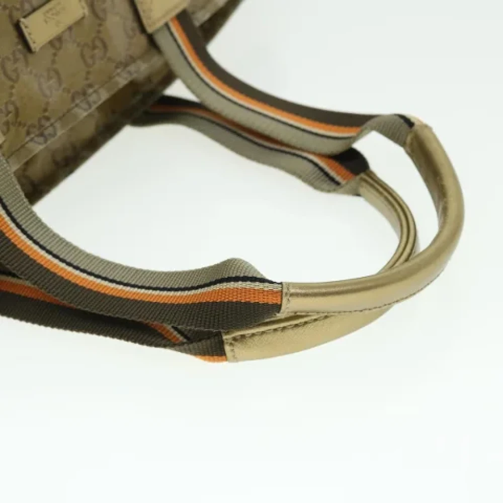 Gucci Vintage Pre-owned Canvas gucci-bags Yellow Dames