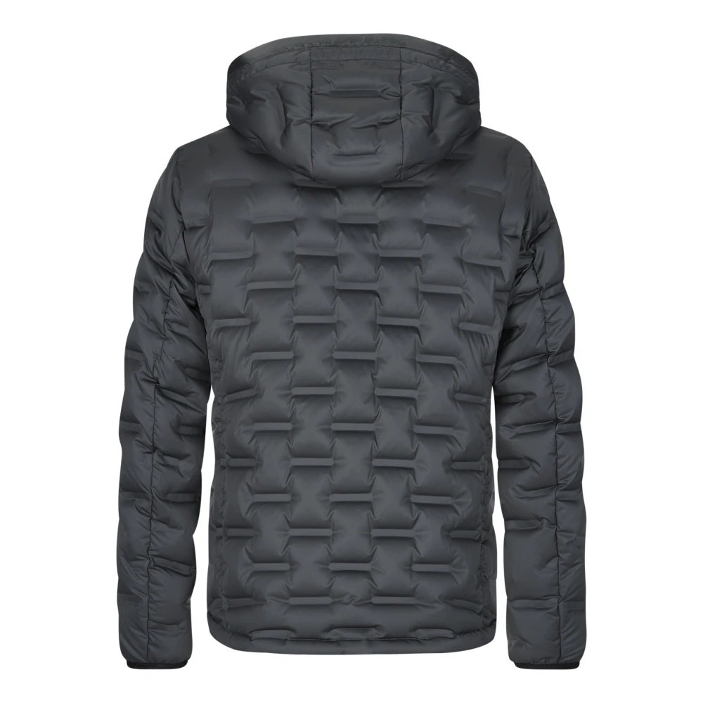 Milestone Waterdichte donsjas met afneembare capuchon Gray Heren
